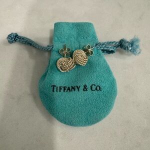 Tiffany & Co. Silver Woven Earrings